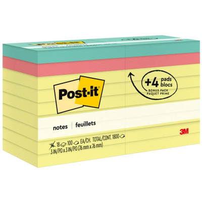 Post-it Notes Original Notepads (654144B)