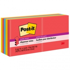 Post-it Super Sticky Dispenser Notes - Playful Primaries Color Collection (R33010SSAN)