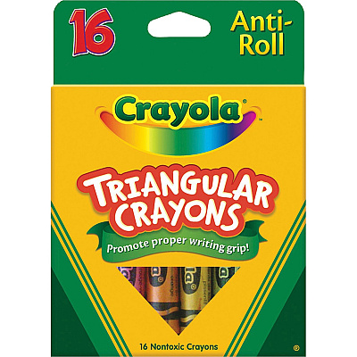 Crayola Triangular Anti-roll Crayons (CYO524016)
