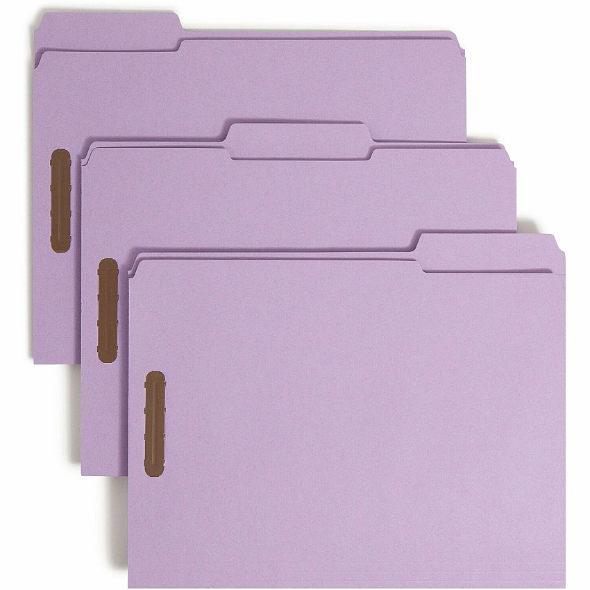 Smead 1/3 Tab Cut Letter Recycled Fastener Folder (SMD12440)