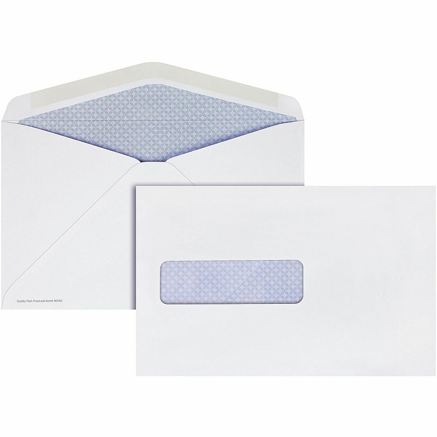 Quality Park Postage Saver Security Tint Window Envelopes (QUA90063)