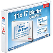 Cardinal ClearVue Overlay Tabloid D-Ring Binders (CRD22122)