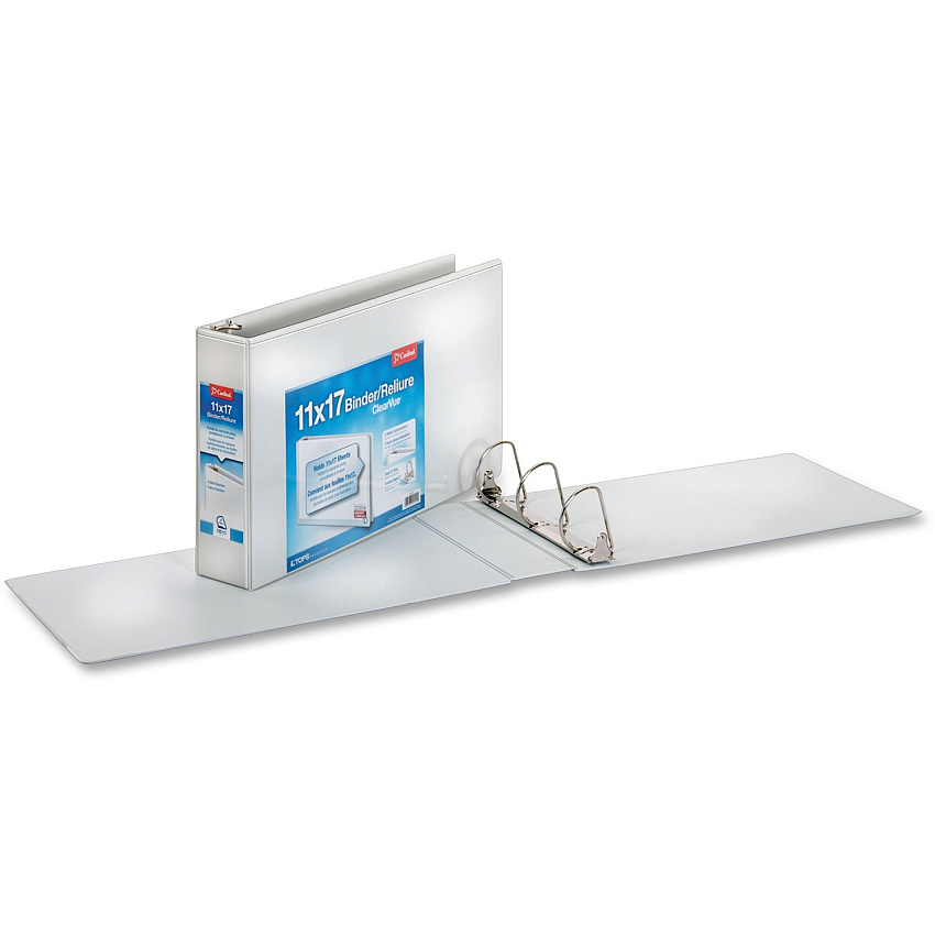 Cardinal ClearVue Overlay Tabloid D-Ring Binders (CRD22142)