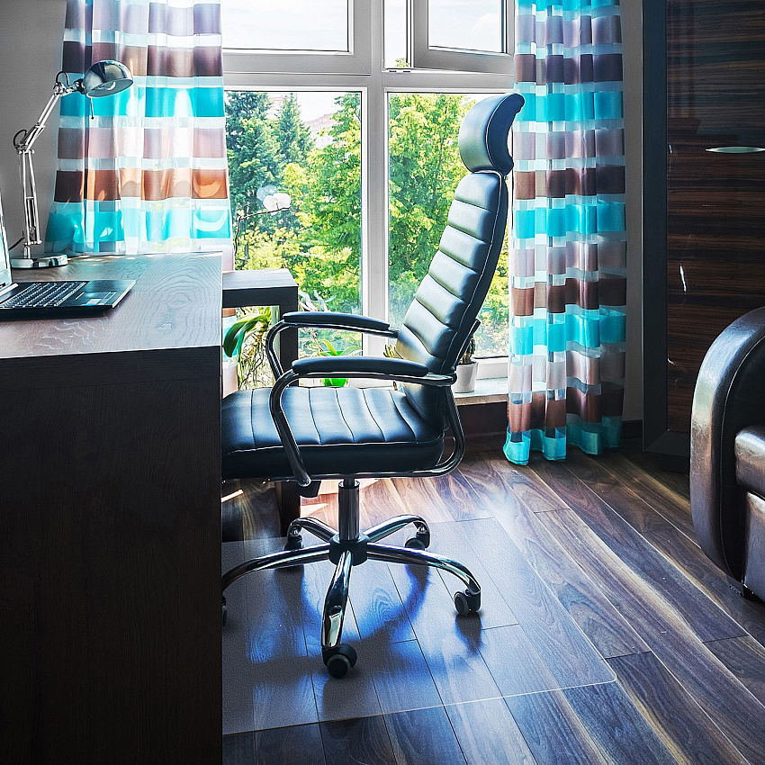 Cleartex Polycarbonate Rectangular Chair Mat for Hard Floor - 48" x 79" (FLR1220019ER)