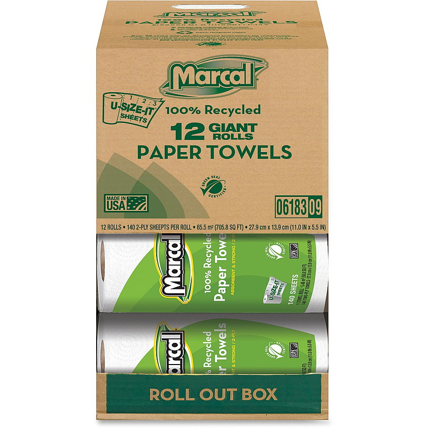 Marcal Giant Paper Towel in a Roll Out Carton (MRC06183)