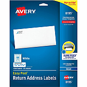 Avery Easy Peel Inkjet Return Address Labels (AVE8195)