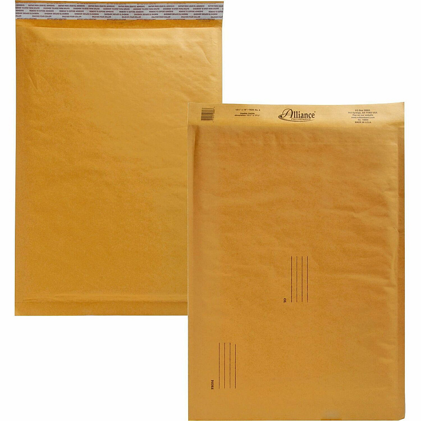 Alliance Rubber Kraft Bubble Mailers (ALL10808)