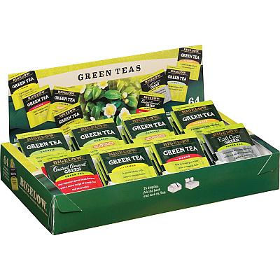 Bigelow Assorted Flavor Tray Pack Green Tea Bag (BTC30568)