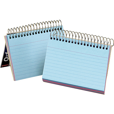 TOPS Oxford Spiral-Bound 3" x 5" Index Cards (OXF40285)