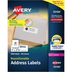 Avery Repositionable Address Labels (55160)