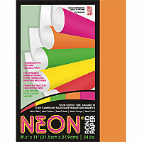 Pacon Neon Bond Paper - Orange (PAC104318)