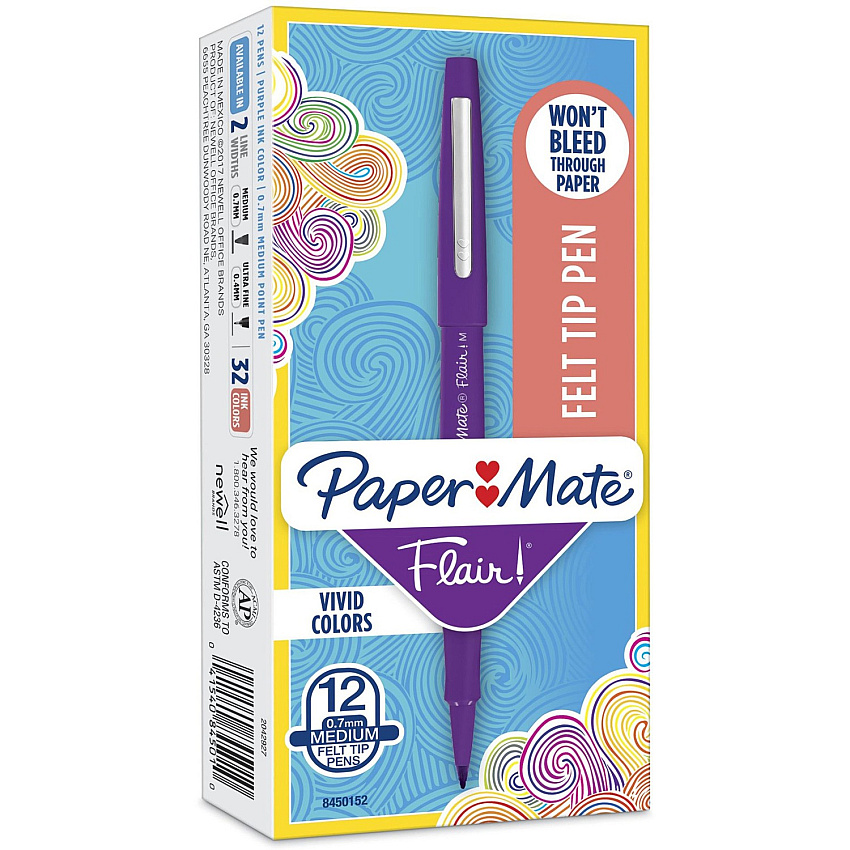 Paper Mate Flair Point Guard Felt Tip Marker Pens (PAP8450152)