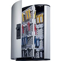 Durable Brushed Aluminum Combo Lock 72-Key Cabinet (DBL196723)