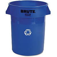 Rubbermaid Commercial Brute 32-Gallon Vented Recycling Container (RCP263273)