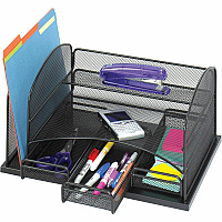 Safco Onyx 3-Drawer Desktop Organizer (SAF3252BL)