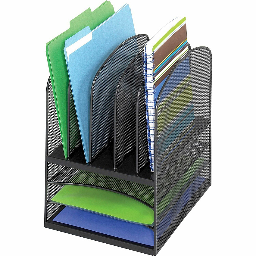Safco Onyx Mesh Letter Tray Desktop Organizer (SAF3266BL)
