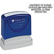 Sparco Return Address Stamp (CS60458)