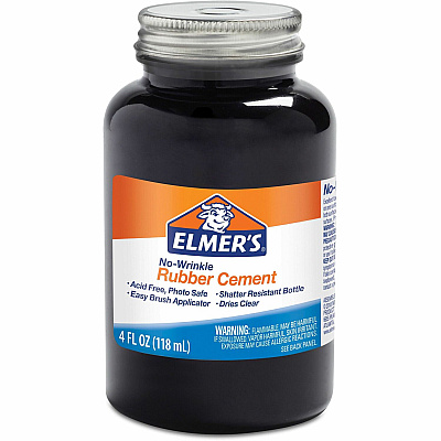 Elmer's ROSS 4 oz Bottle Rubber Cement with Brush (EPIE904)