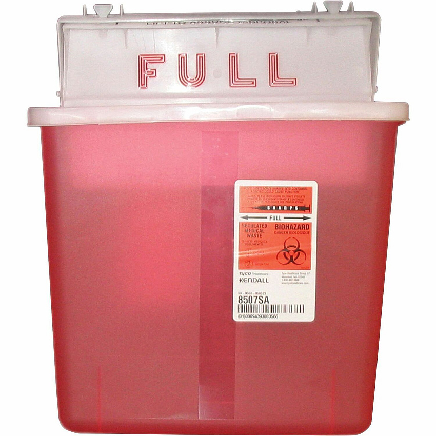 Covidien Sharpstar 5 Quart Sharps Container with Lid (CVDK5SS1007SA)