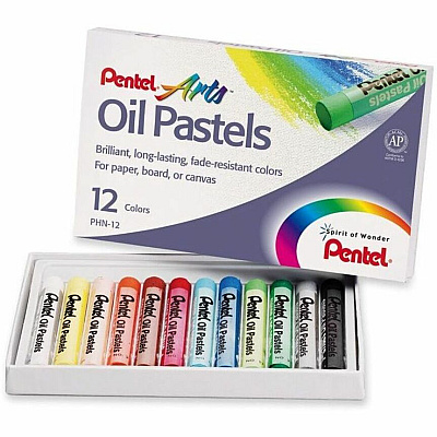 Pentel Arts Oil Pastels (PENPHN12)