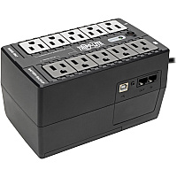 Tripp Lite 550VA 300W Standby UPS - 10 NEMA 5-15R Outlets, 120V, 50/60 Hz, 5-15P Plug, ENERGY STAR, Desktop/Wall (ECO550UPS)