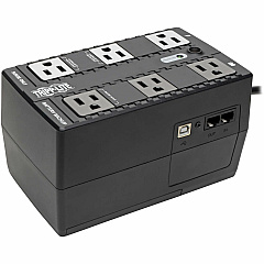 Tripp Lite 350VA 210W Standby UPS - 6 NEMA 5-15R Outlets, 120V, 50/60 Hz, 5-15P Plug, ENERGY STAR, Desktop/Wall (ECO350UPS)