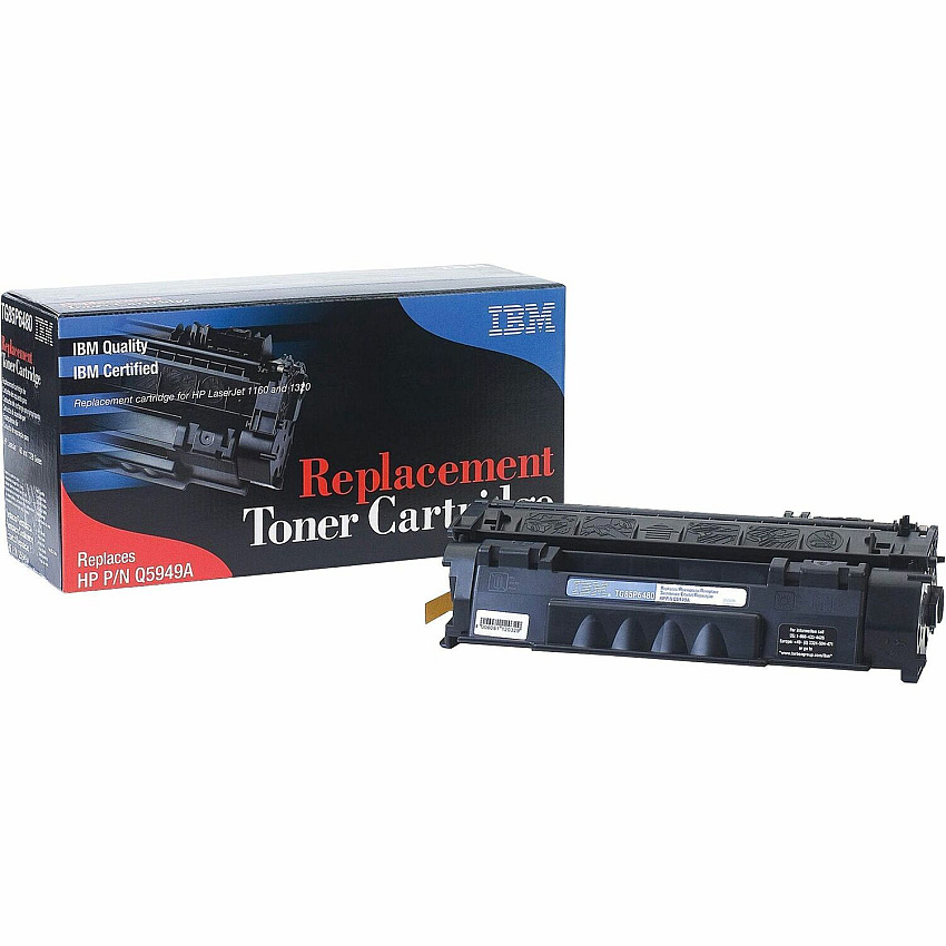 IBM; Remanufactured Black Toner Cartridge Replacement For HP 53A, Q7553A, TG85P7001