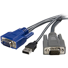 StarTech 6 Ft Ultra-thin Usb Vga 2-in-1 Kvm Cable (SVUSBVGA6)