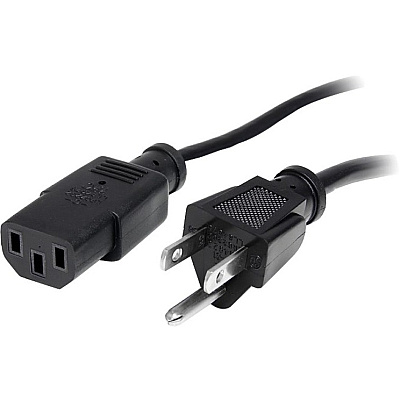 StarTech 1ft Power Cord, Nema 5-15p To C13 Cable (PXT1011)