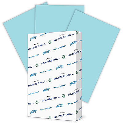 Hammermill Colors Recycled Copy Paper - Blue (HAM103317)