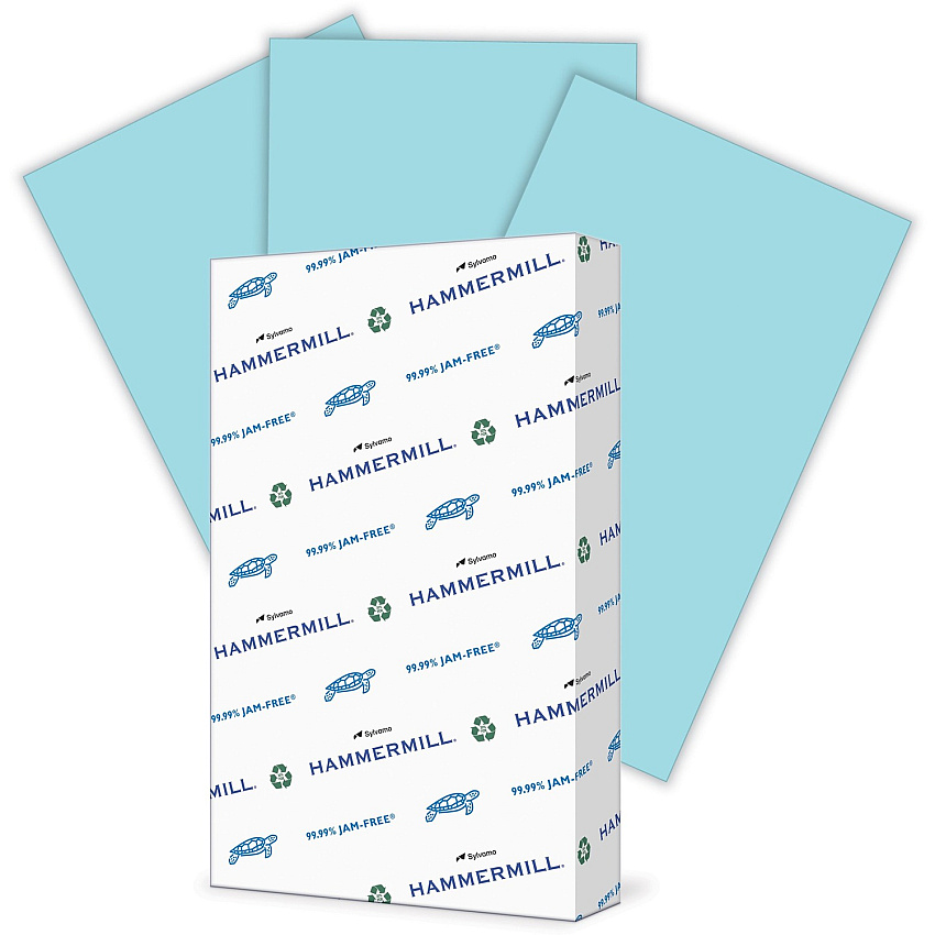 Hammermill Colors Recycled Copy Paper - Blue (HAM103317)