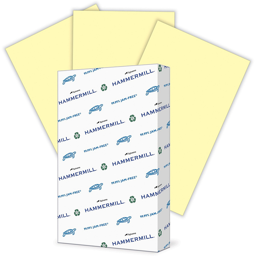 Hammermill Colors Recycled Copy Paper - Canary (HAM103358)