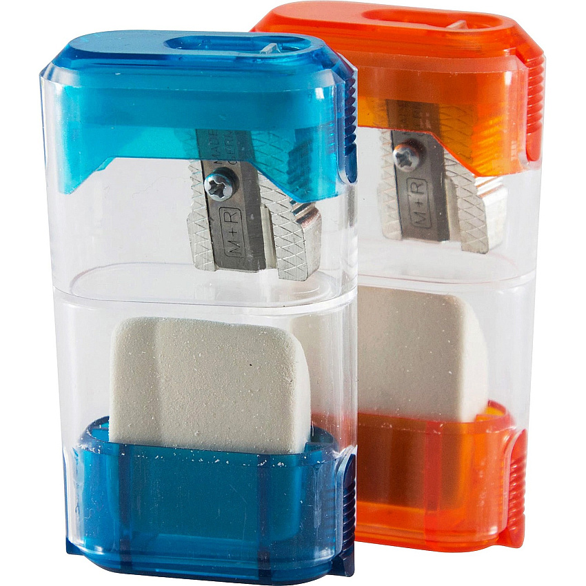 Baumgartens Single-Hole Trap Door Pencil Sharpener with Eraser (BAU19550)
