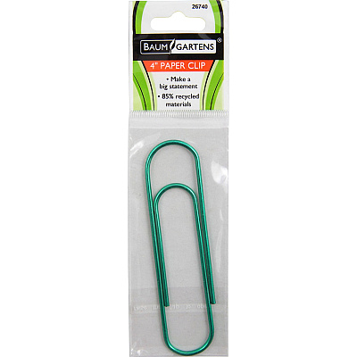 Baumgartens Jumbo Metallic Paper Clips (BAU26740)