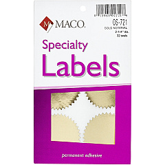 MACO Notary Gold Foil Seals (MACOS721)