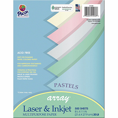 Pacon Pastel Multipurpose Paper - Pastel (PAC101058)