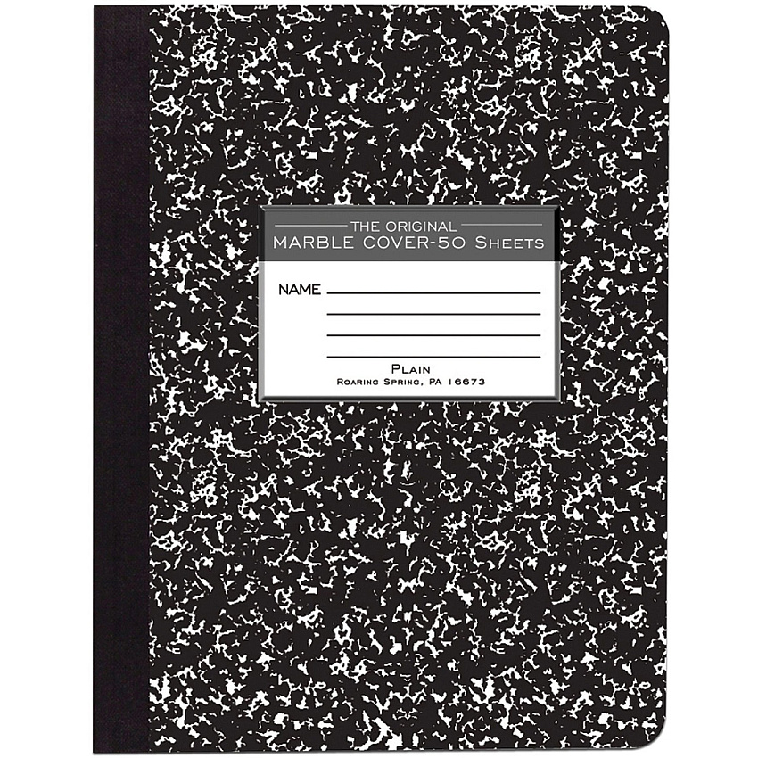 Roaring Spring Unruled Hard Cover Composition Book (ROA77260)