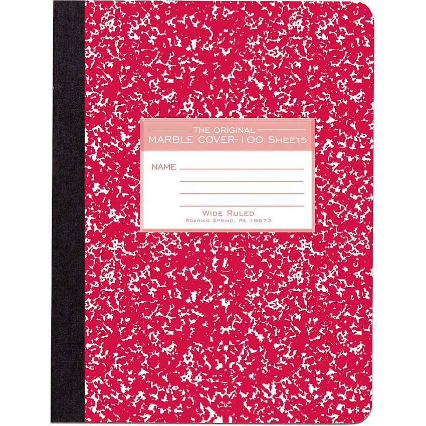Roaring Spring Wide Ruled Hard Cover Composition Book (ROA77229)