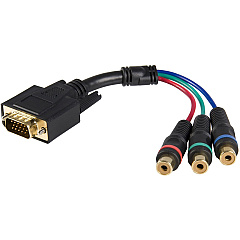 StarTech 6in Hd15 To Component Rca Breakout Cable (HD15CPNTMF)