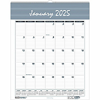 House of Doolittle Bar Harbor Recycled Wirebound Monthly Wall Calendar, 8.5 x 11, White/Blue/Gray Sheets, 12-Month (Jan-Dec): 2026 (331HD)