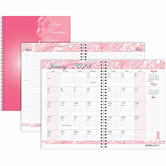 House of Doolittle BCA Pink Cover Monthly Wirebound Journal (5226)
