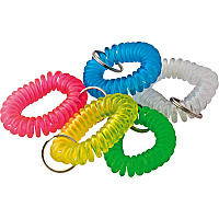 Baumgartens Plastic Wrist Coil Key Chains (BAUKC7000)