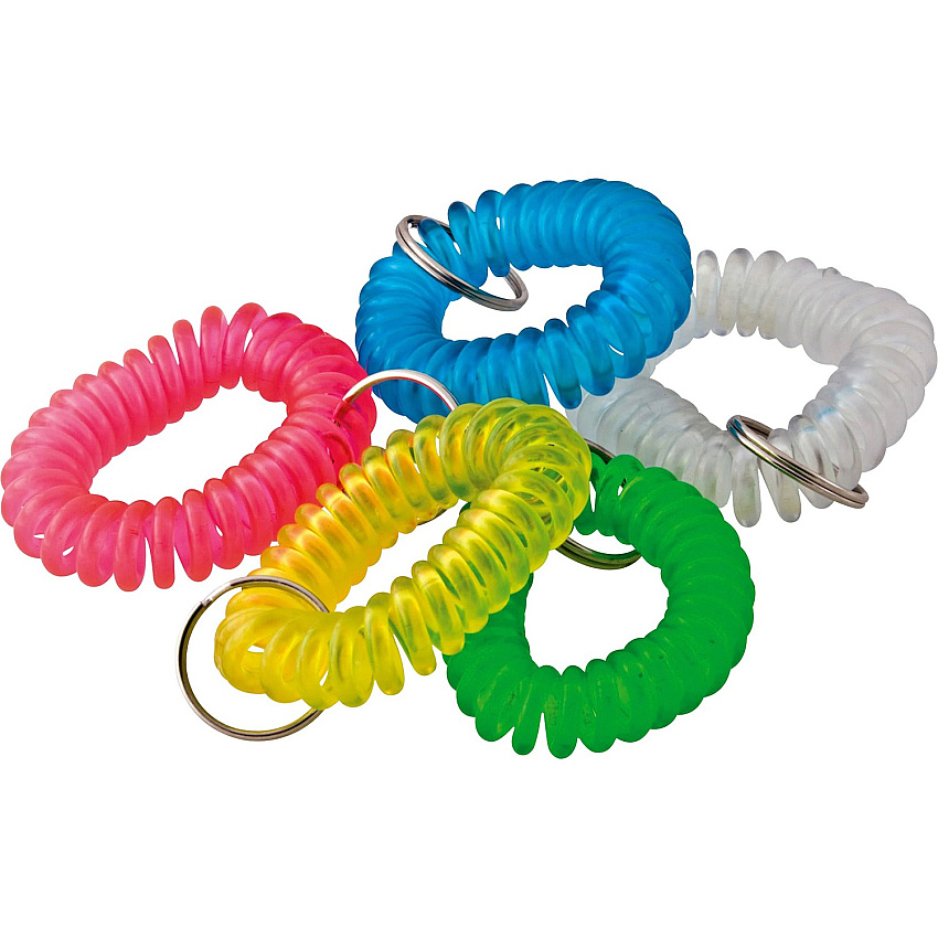 Baumgartens Plastic Wrist Coil Key Chains (BAUKC7000)