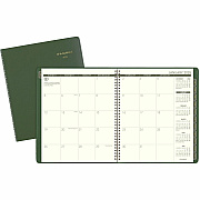 AT-A-GLANCE Recycled Monthly Planner, 11 x 9, Green Cover, 13-Month: Jan 2026 to Jan 2027 (70260G60)