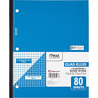 Mead Quad Wireless Neatbook Notebook - Letter (MEA06497)