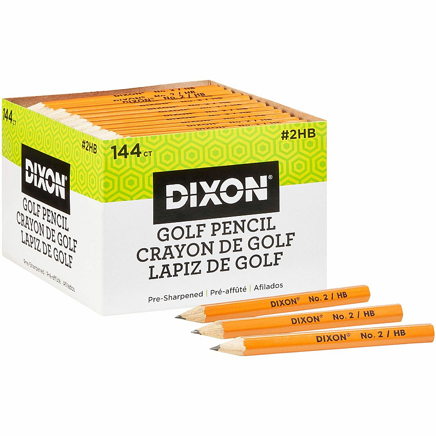 Dixon Pre-sharpened Wood Golf Pencils (DIX14998)