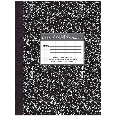 Roaring Spring Black Marble Composition Book (ROA77475)