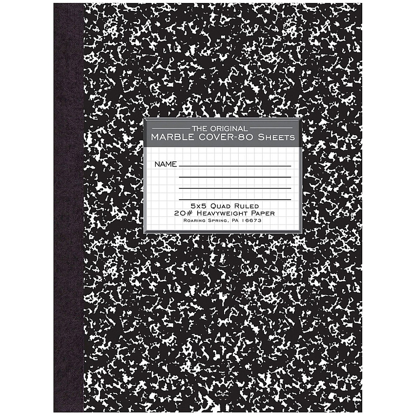 Roaring Spring Black Marble Composition Book (ROA77475)