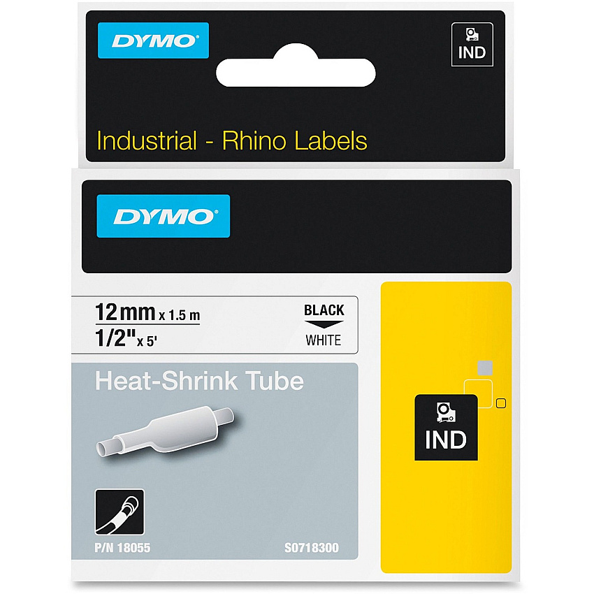 DYMO White Heat Shrink Tube (DYM18055)