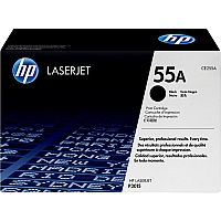 HP 55A Original Laser Toner Cartridge - Black - 1 Pack (HEWCE255A)
